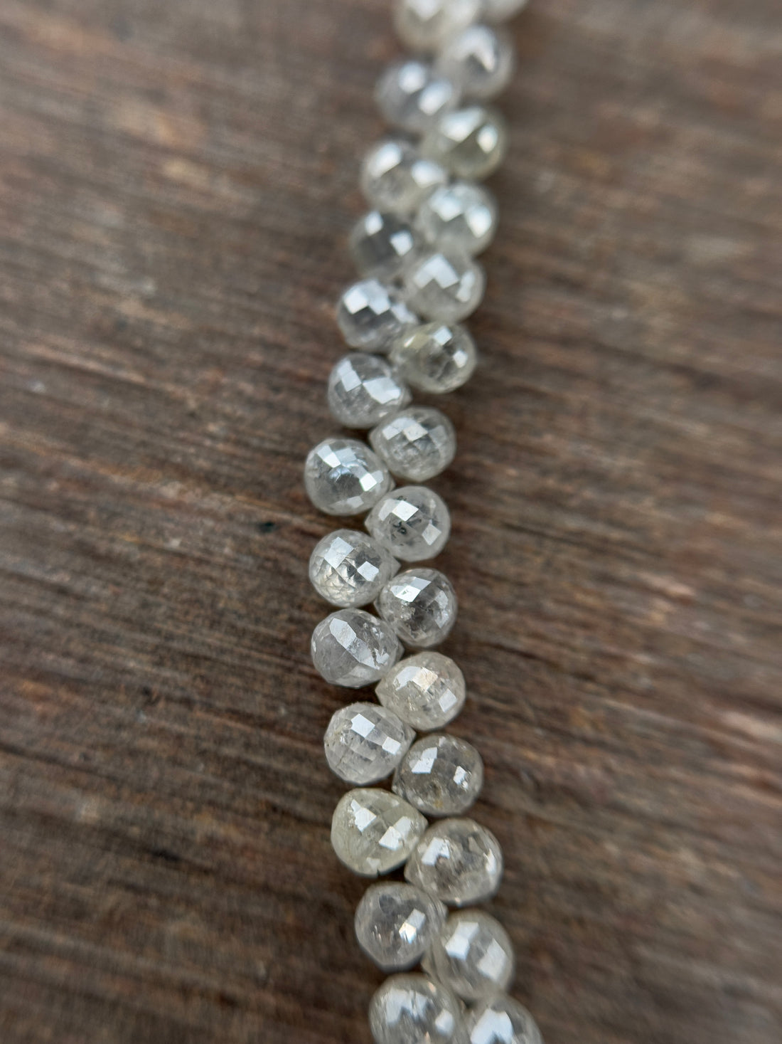 3 to 4 MM Round Beads Rose Cut White Natural Polished Diamond