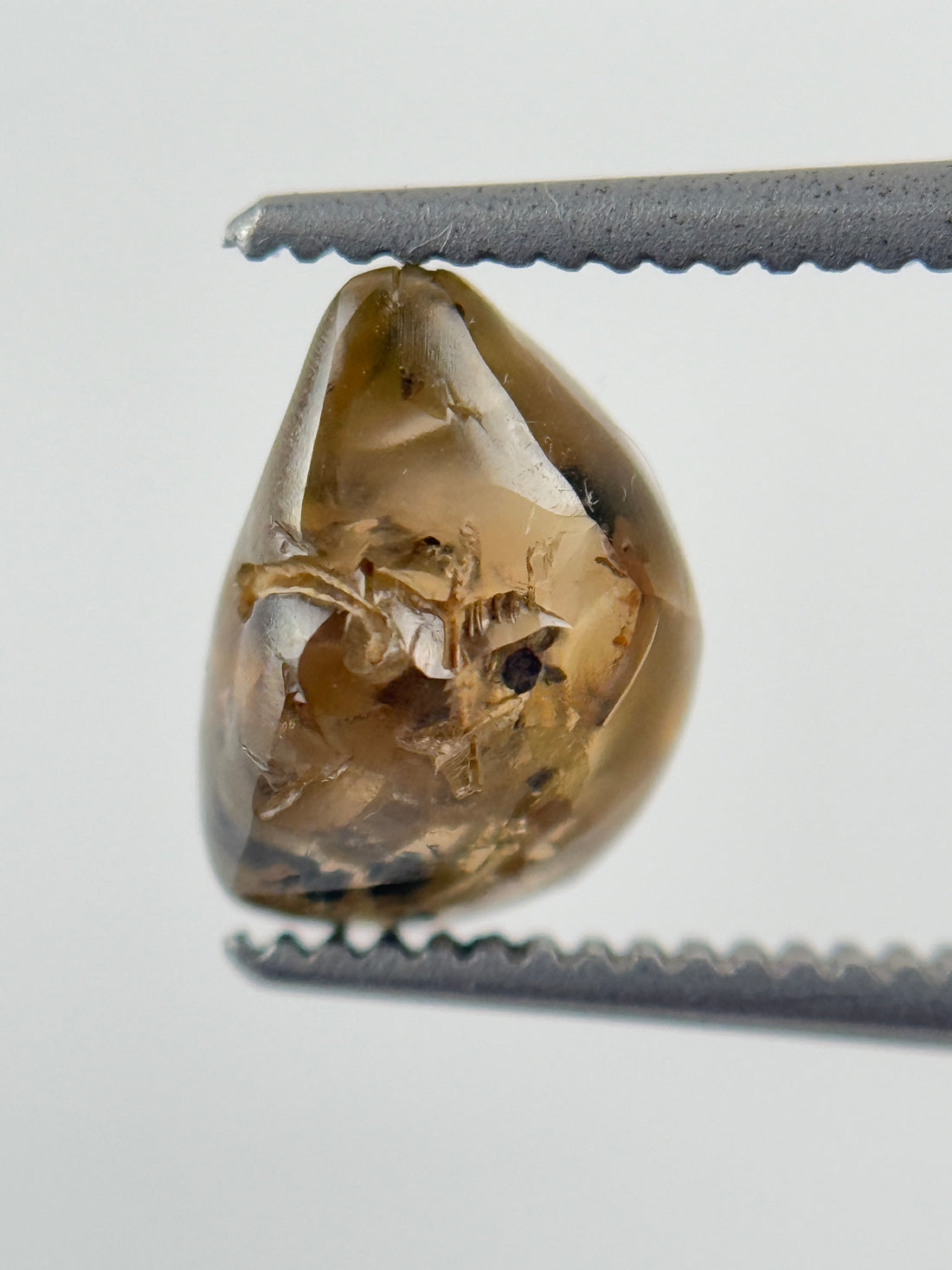 1.88 Ct Rough Rose Cut Yellow and Grey Natural Fancy Diamond