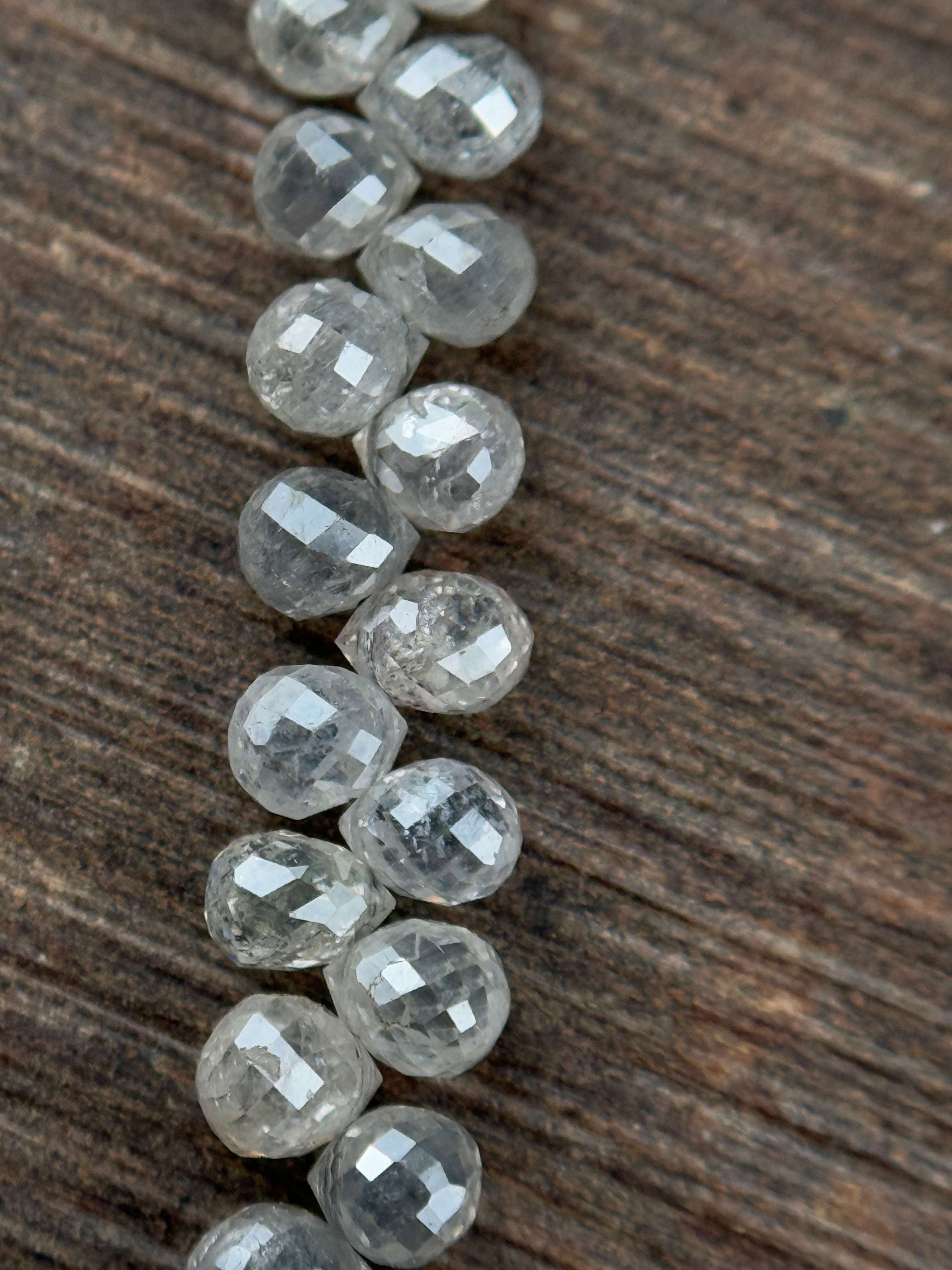 3 to 4 MM Round Beads Rose Cut White Natural Polished Diamond