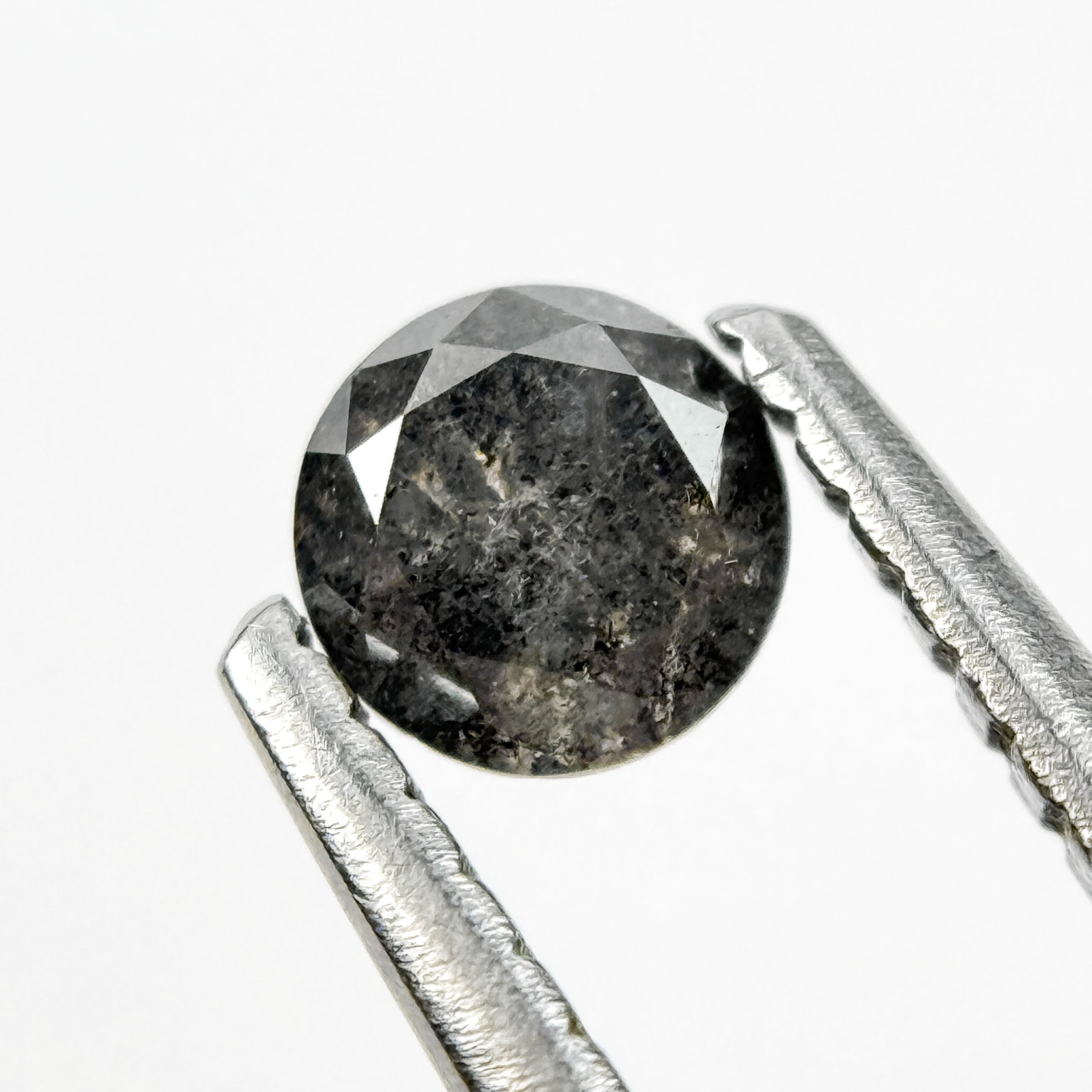 0.37 Ct Round Brilliant Cut Black Natural Fancy Diamond