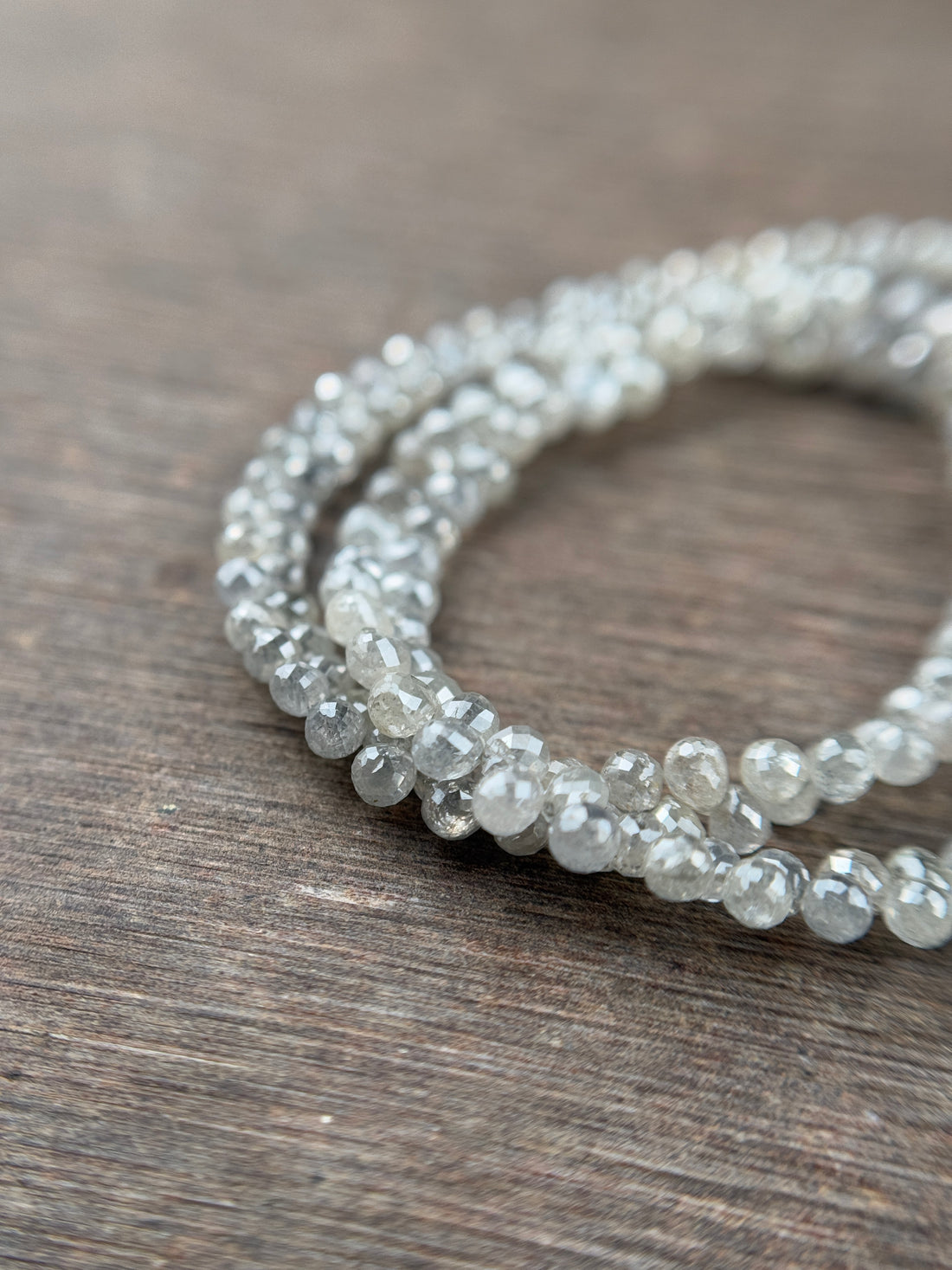 3 to 4 MM Round Beads Rose Cut White Natural Polished Diamond