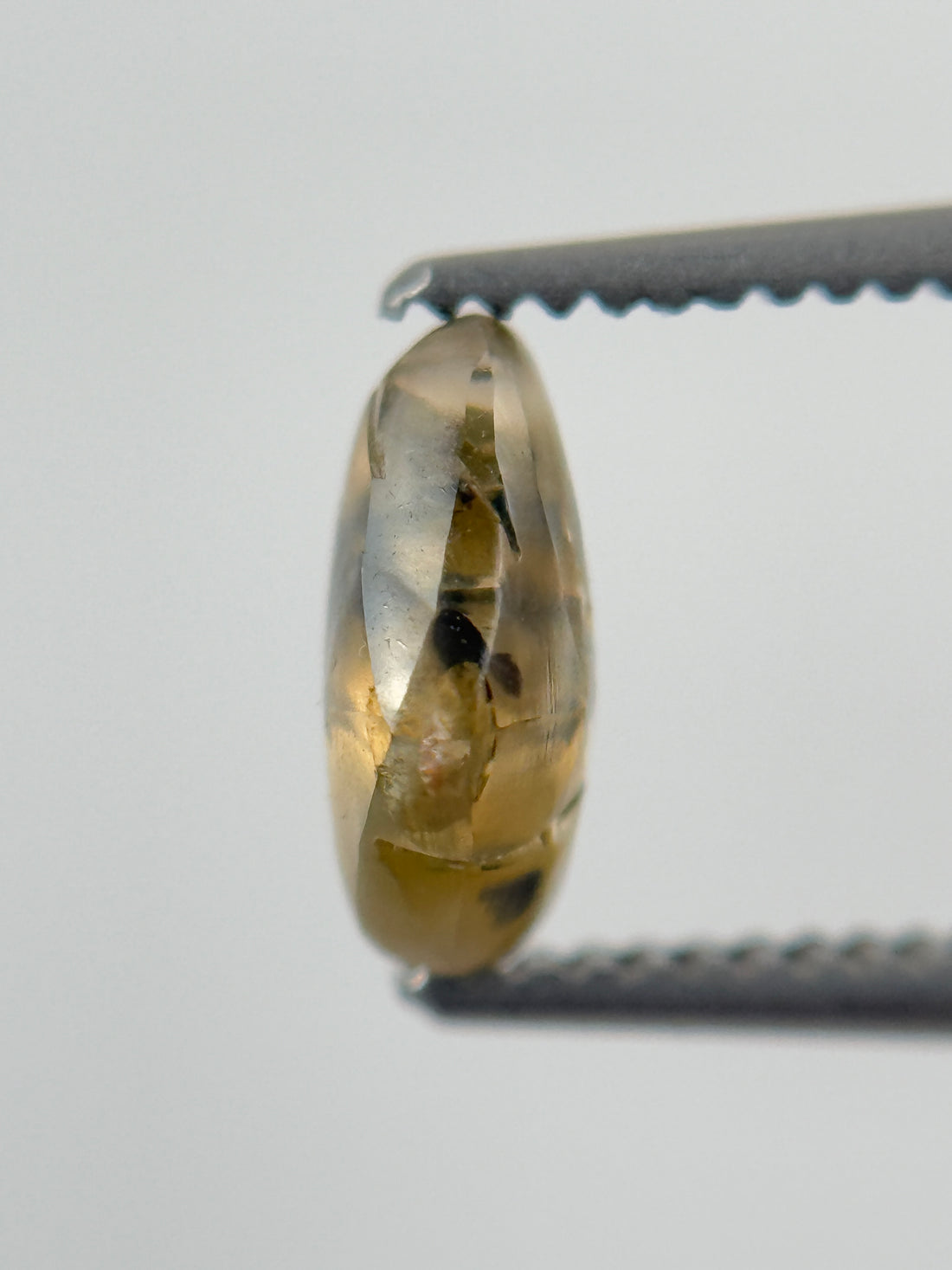 0.96 Ct Rough Rose Cut Green Natural Minimalist Diamond