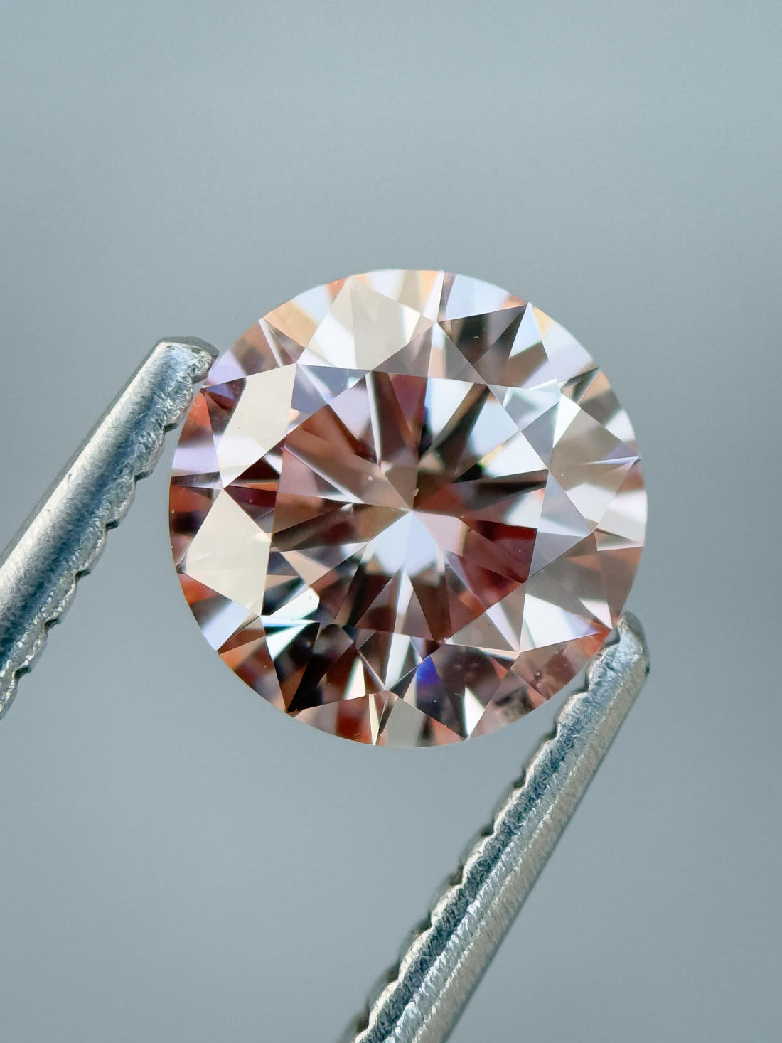 1.13 Ct Round Rose Cut Grey Natural Salt and Pepper Diamond