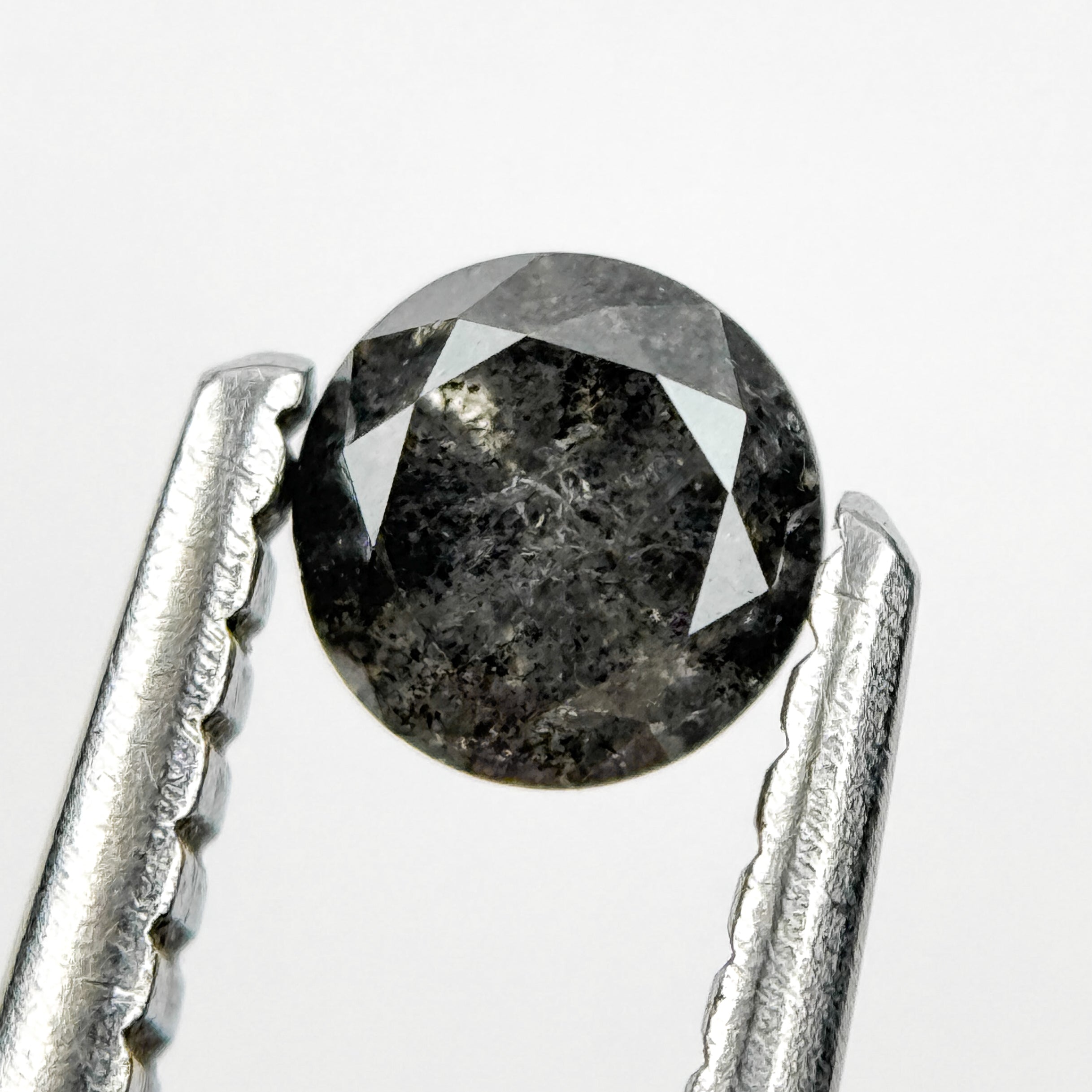 0.37 Ct Round Brilliant Cut Black Natural Fancy Diamond