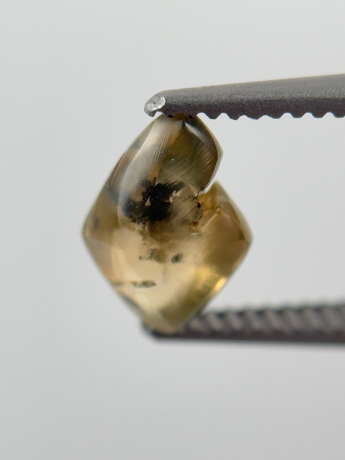 0.96 Ct Rough Rose Cut Green Natural Minimalist Diamond