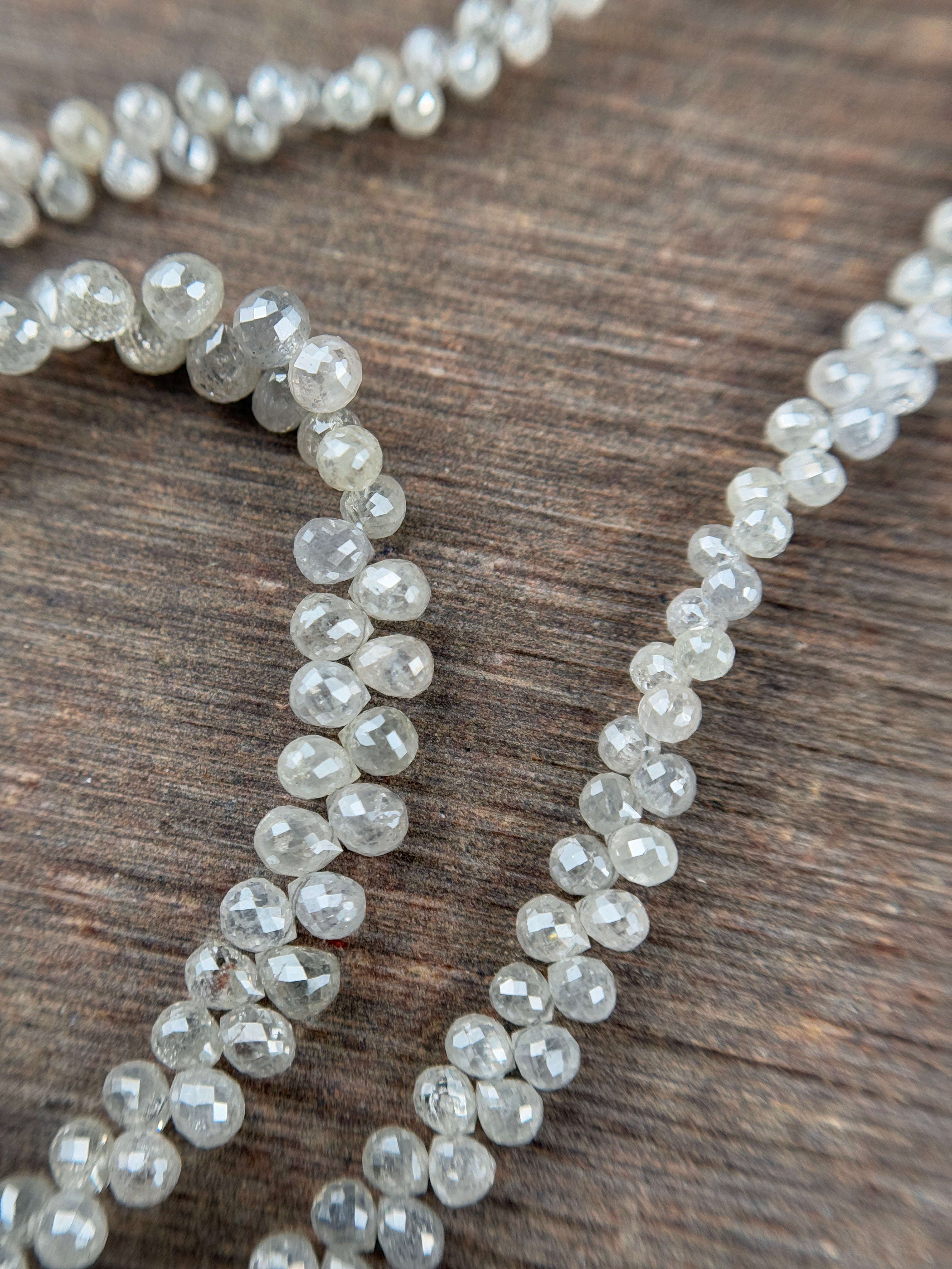 3 to 4 MM Round Beads Rose Cut White Natural Polished Diamond