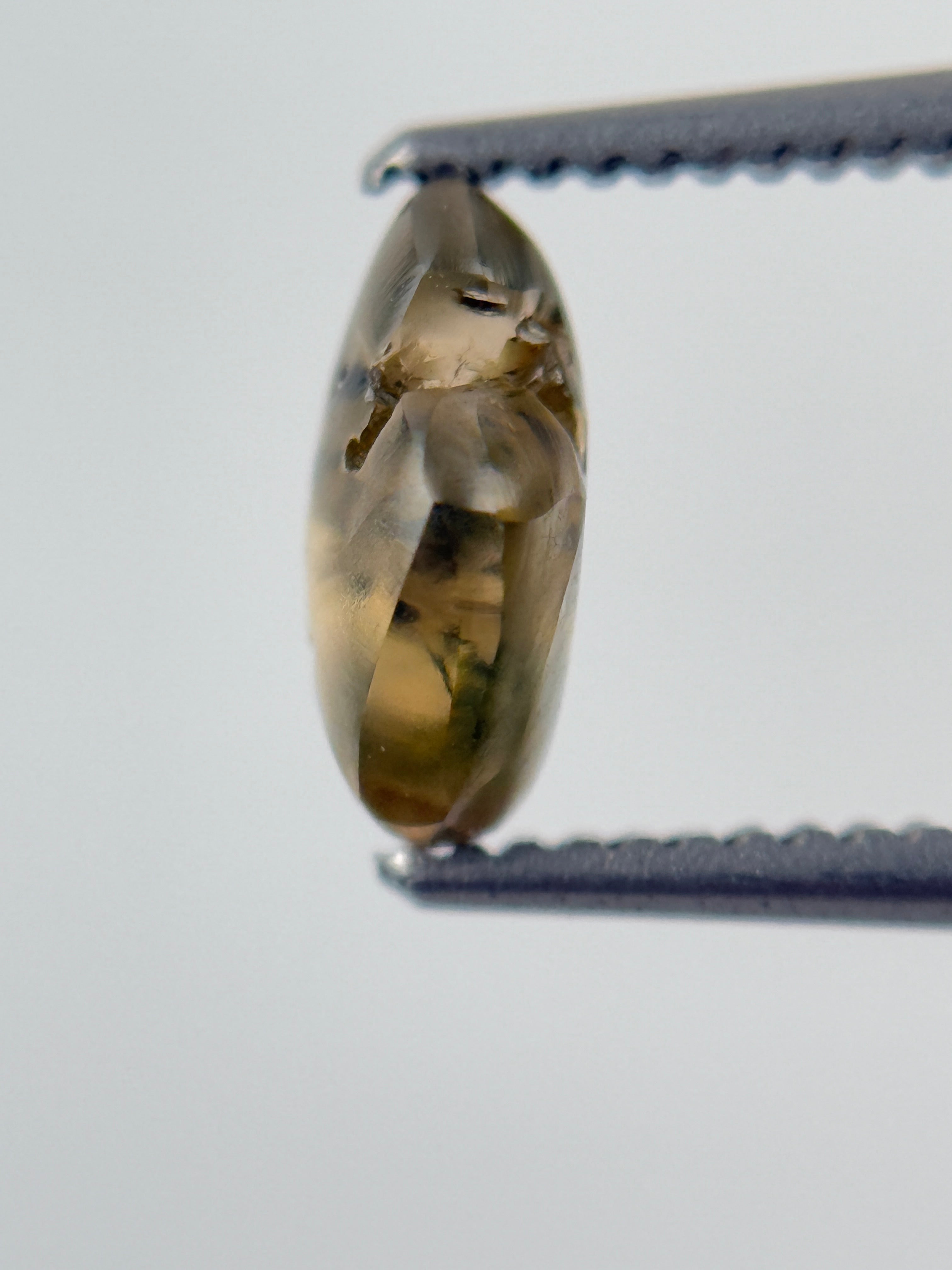 0.96 Ct Rough Rose Cut Green Natural Minimalist Diamond
