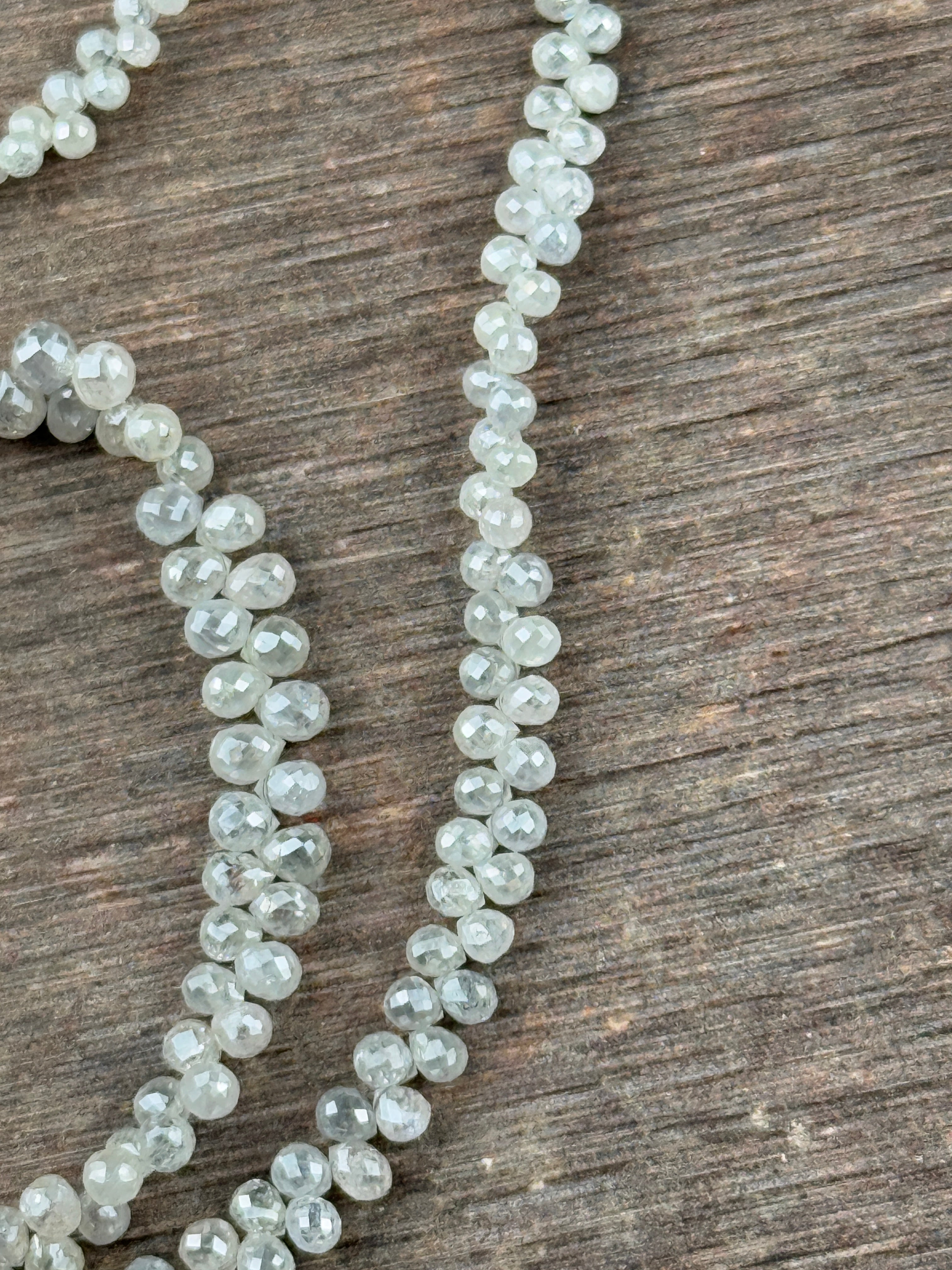 3 to 4 MM Round Beads Rose Cut White Natural Polished Diamond