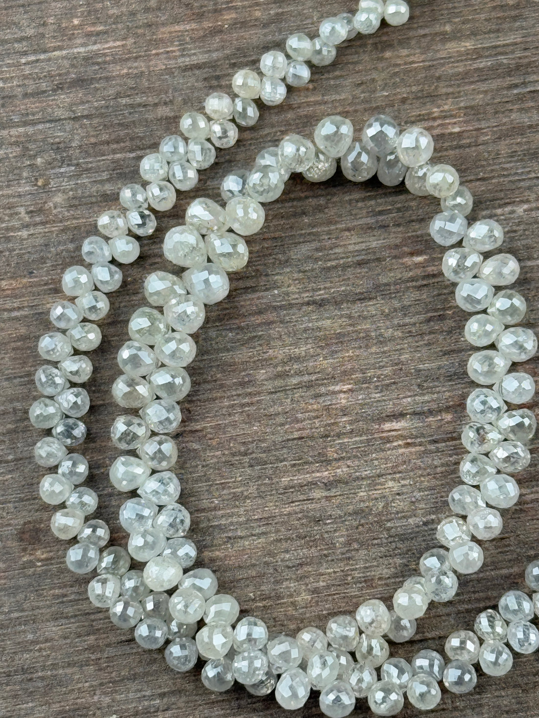 3 to 4 MM Round Beads Rose Cut White Natural Polished Diamond