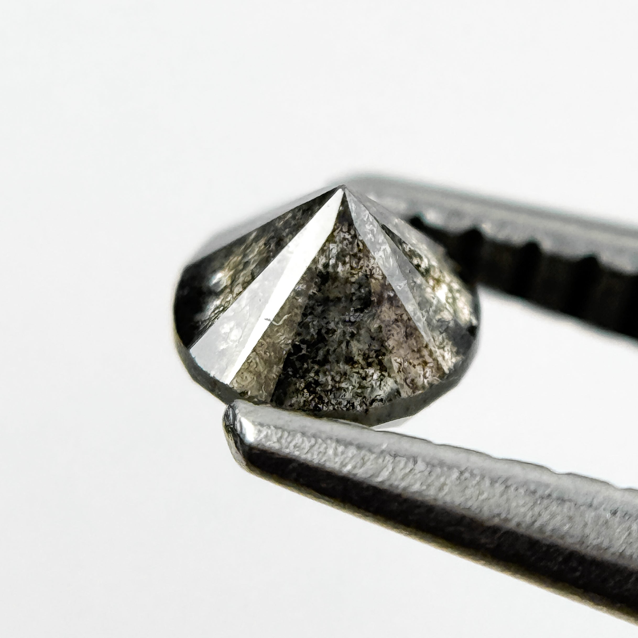 0.37 Ct Round Brilliant Cut Black Natural Fancy Diamond
