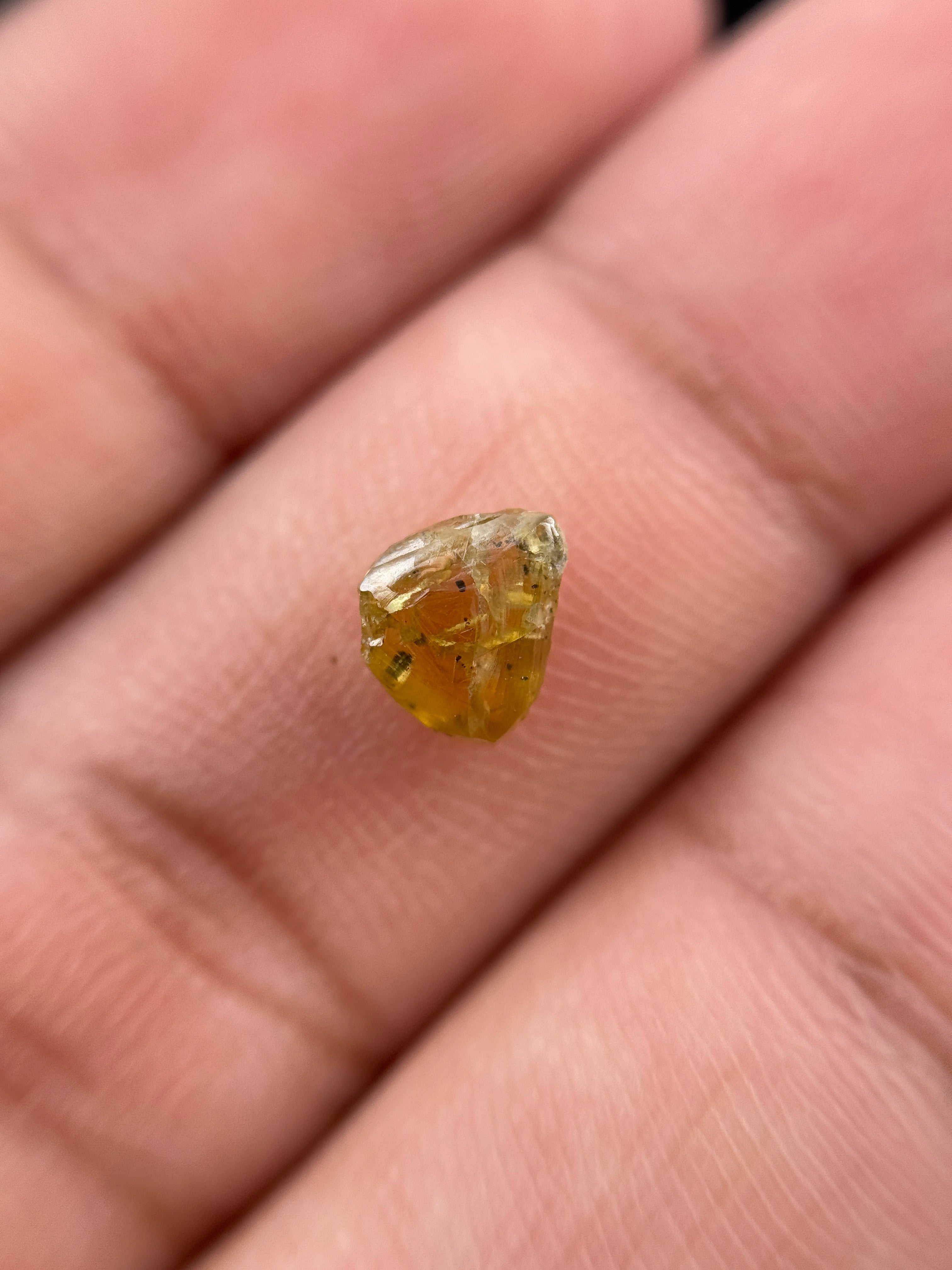 1.08 Ct Rough Rose Cut Brown Natural Minimalist Diamond