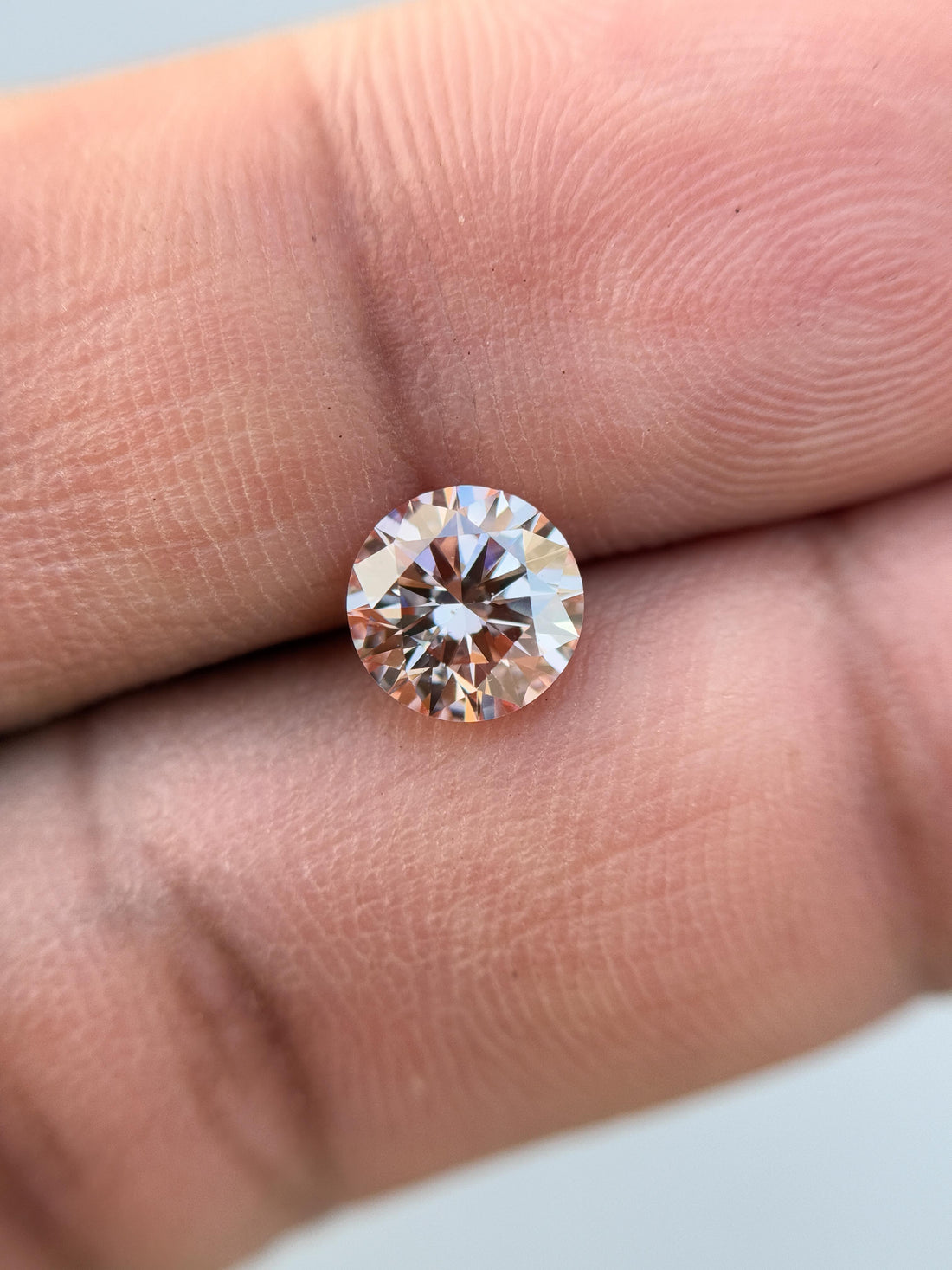 1.13 Ct Round Rose Cut Grey Natural Salt and Pepper Diamond