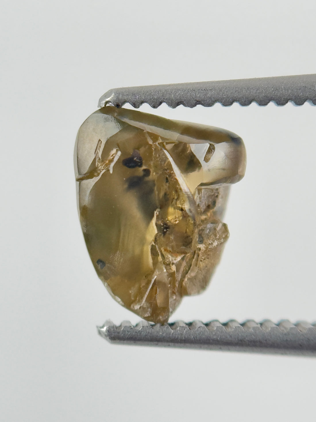 1.20 Ct Rough Rose Cut Green Natural Fancy Diamond