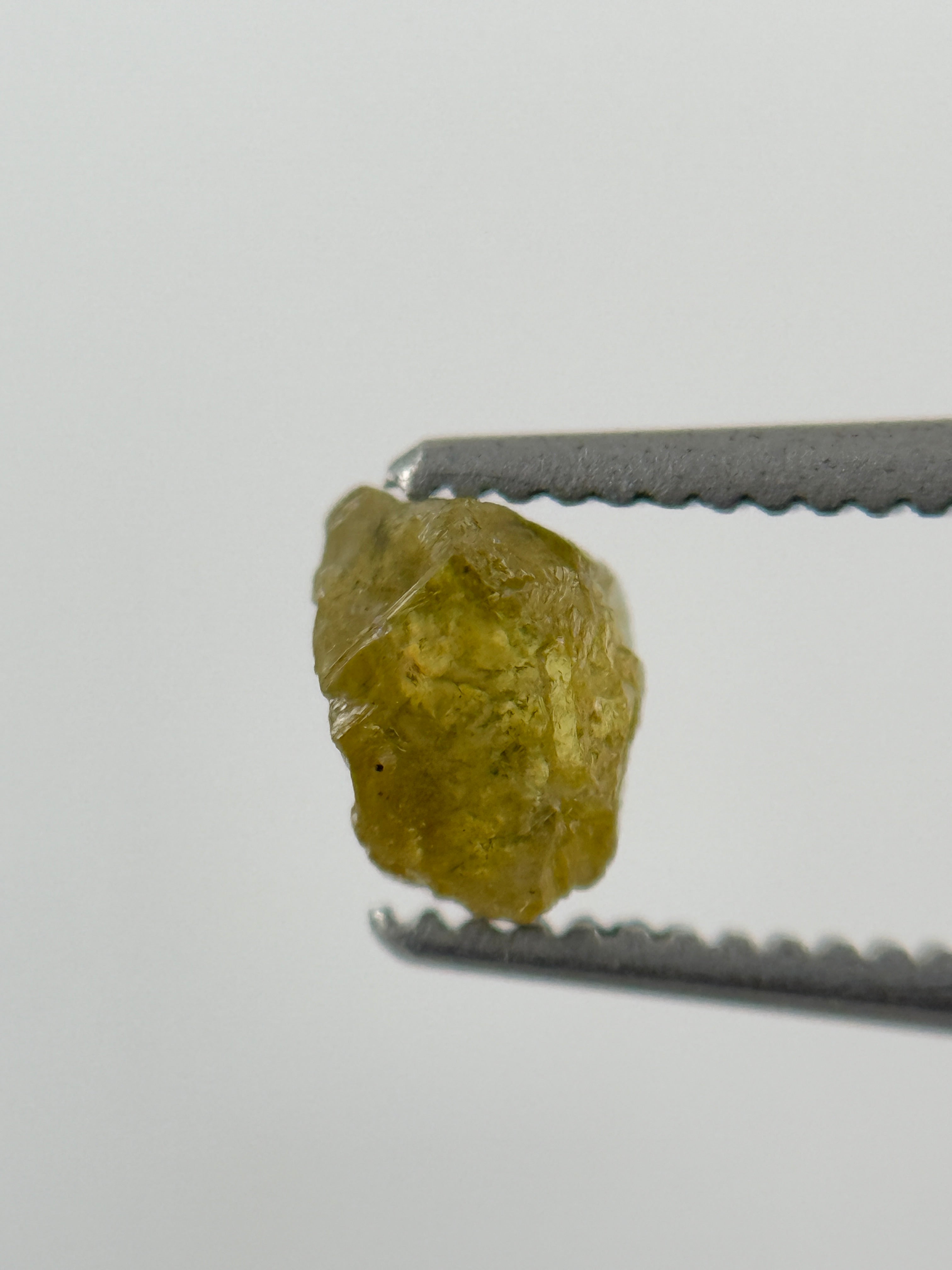 0.67 Ct Rough Rose Cut Yellow Natural Fancy Diamond