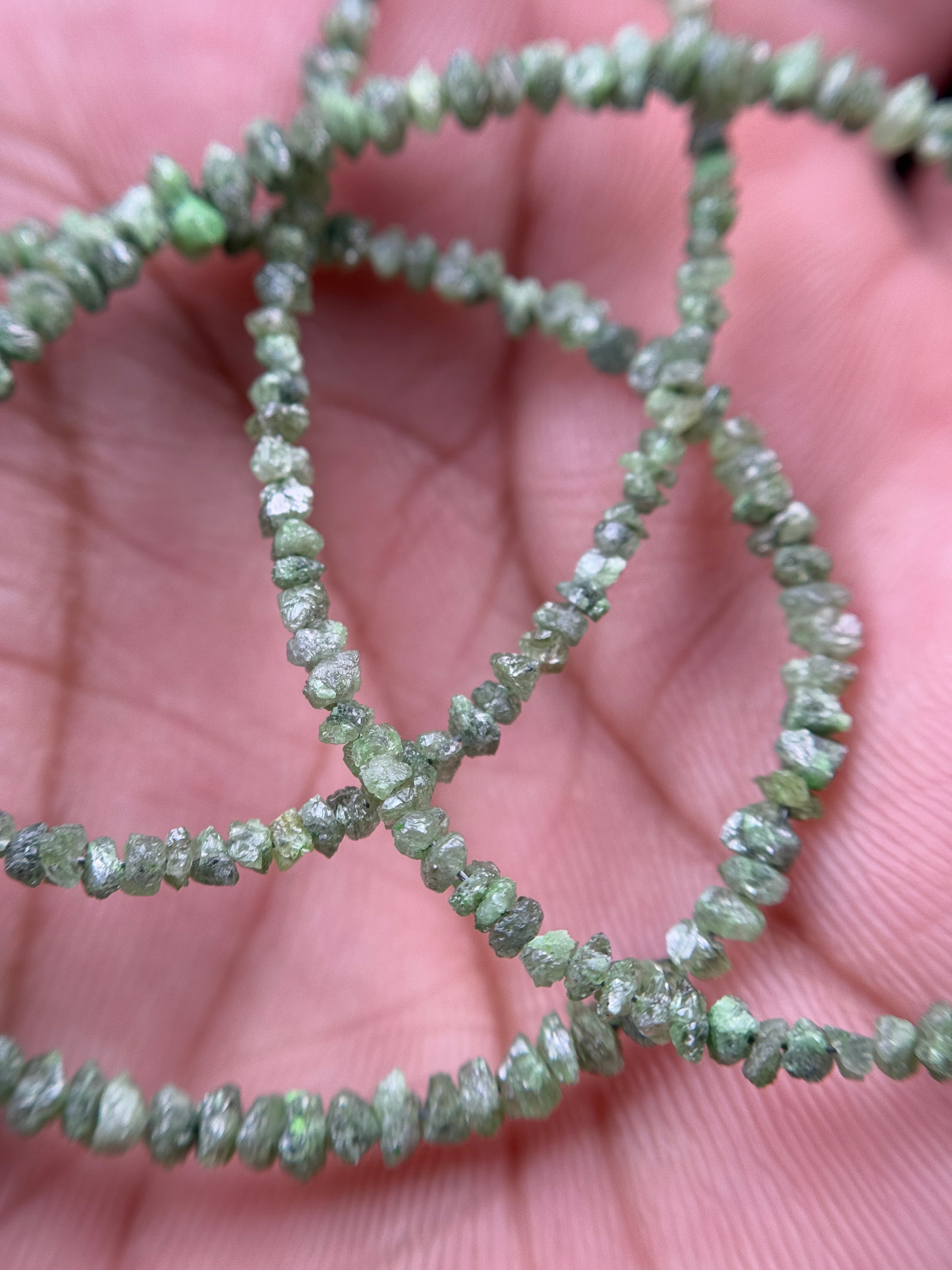 20 Ct Cubes Uncut Green Natural Unpolished Diamond