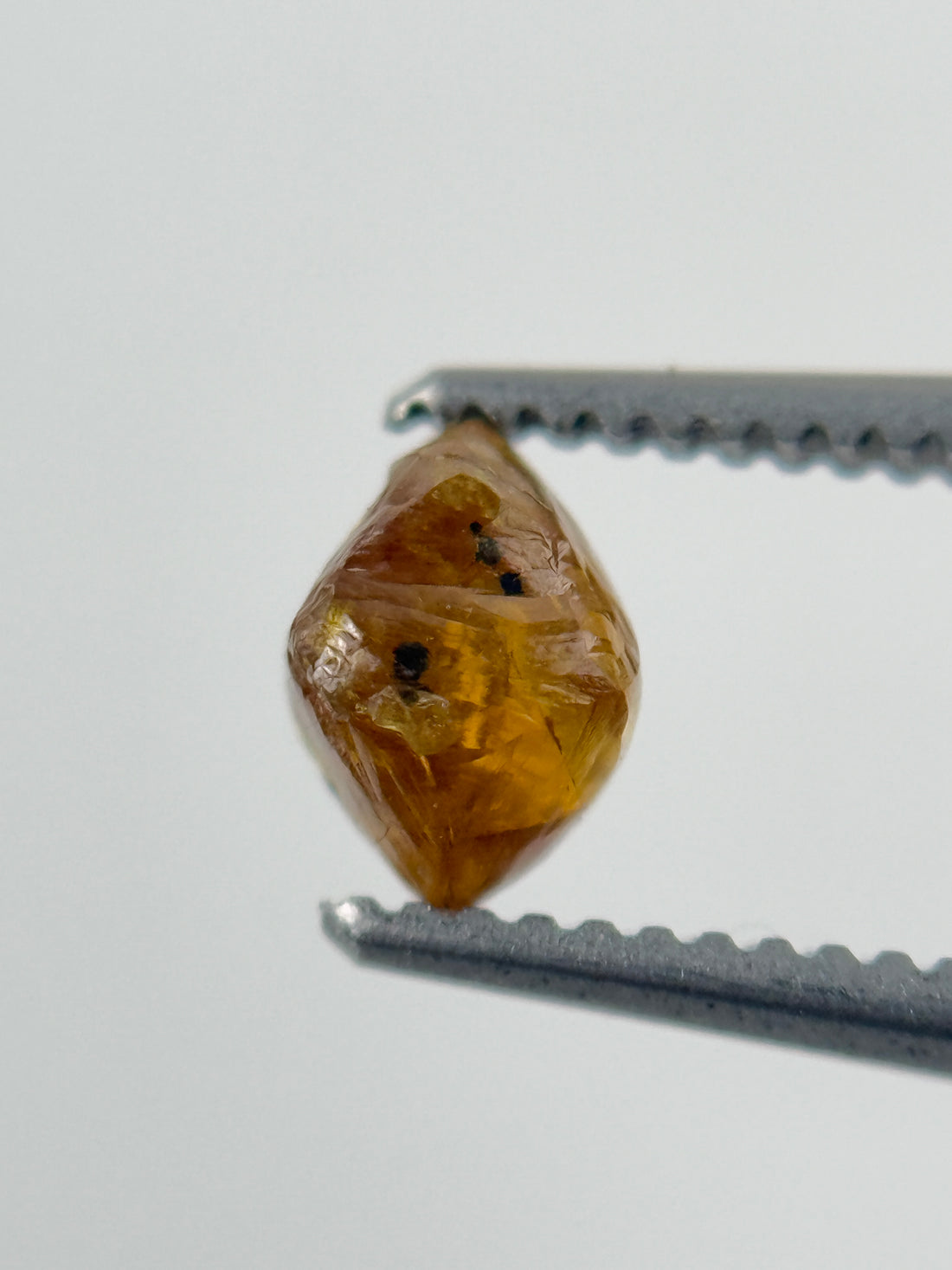 0.88 Ct Rough Rose Cut Yellow Natural Fancy Diamond