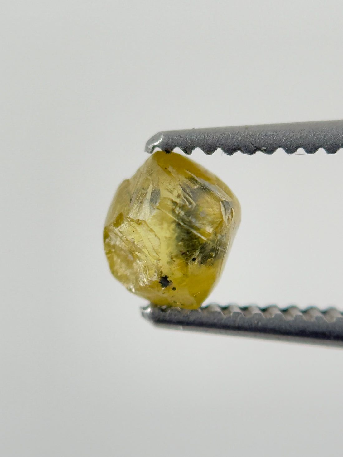 1.07 Ct Rough Rose Cut Yellow Natural Fancy Diamond