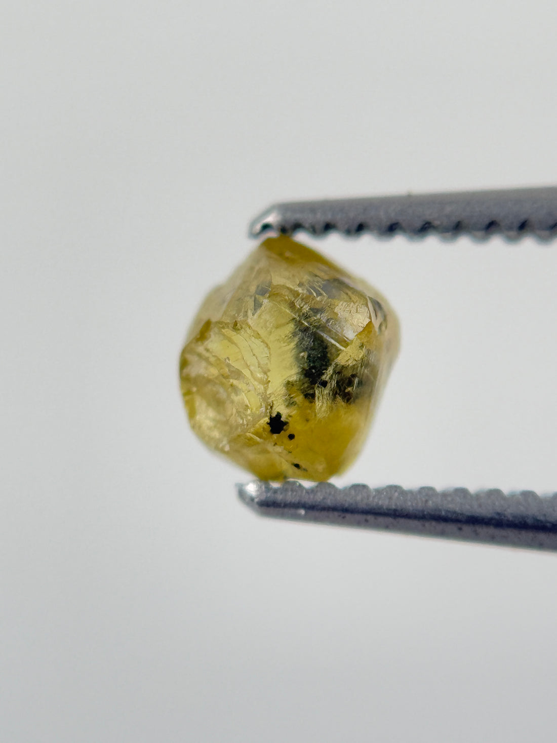 1.07 Ct Rough Rose Cut Yellow Natural Fancy Diamond