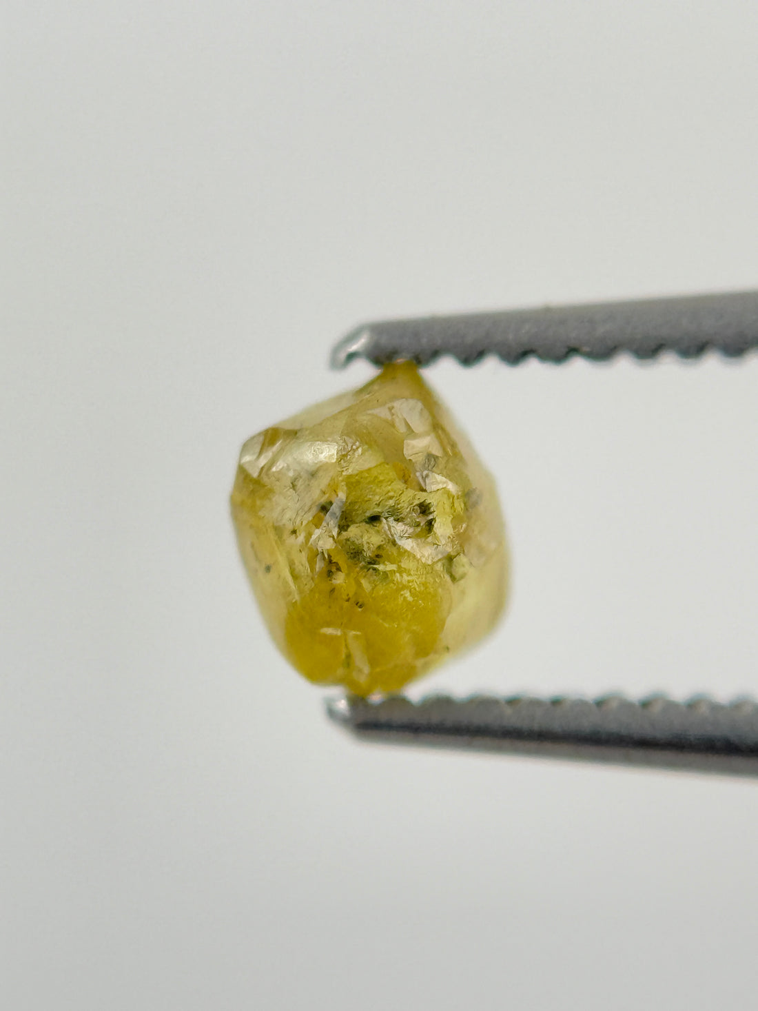 1.07 Ct Rough Rose Cut Yellow Natural Fancy Diamond