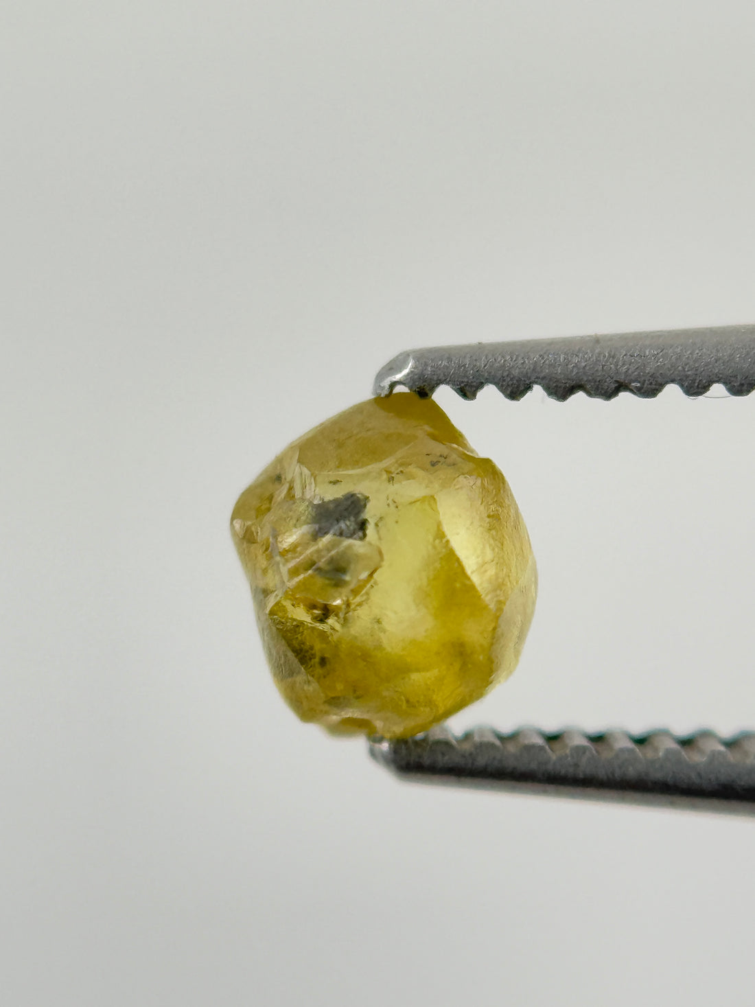 1.07 Ct Rough Rose Cut Yellow Natural Fancy Diamond