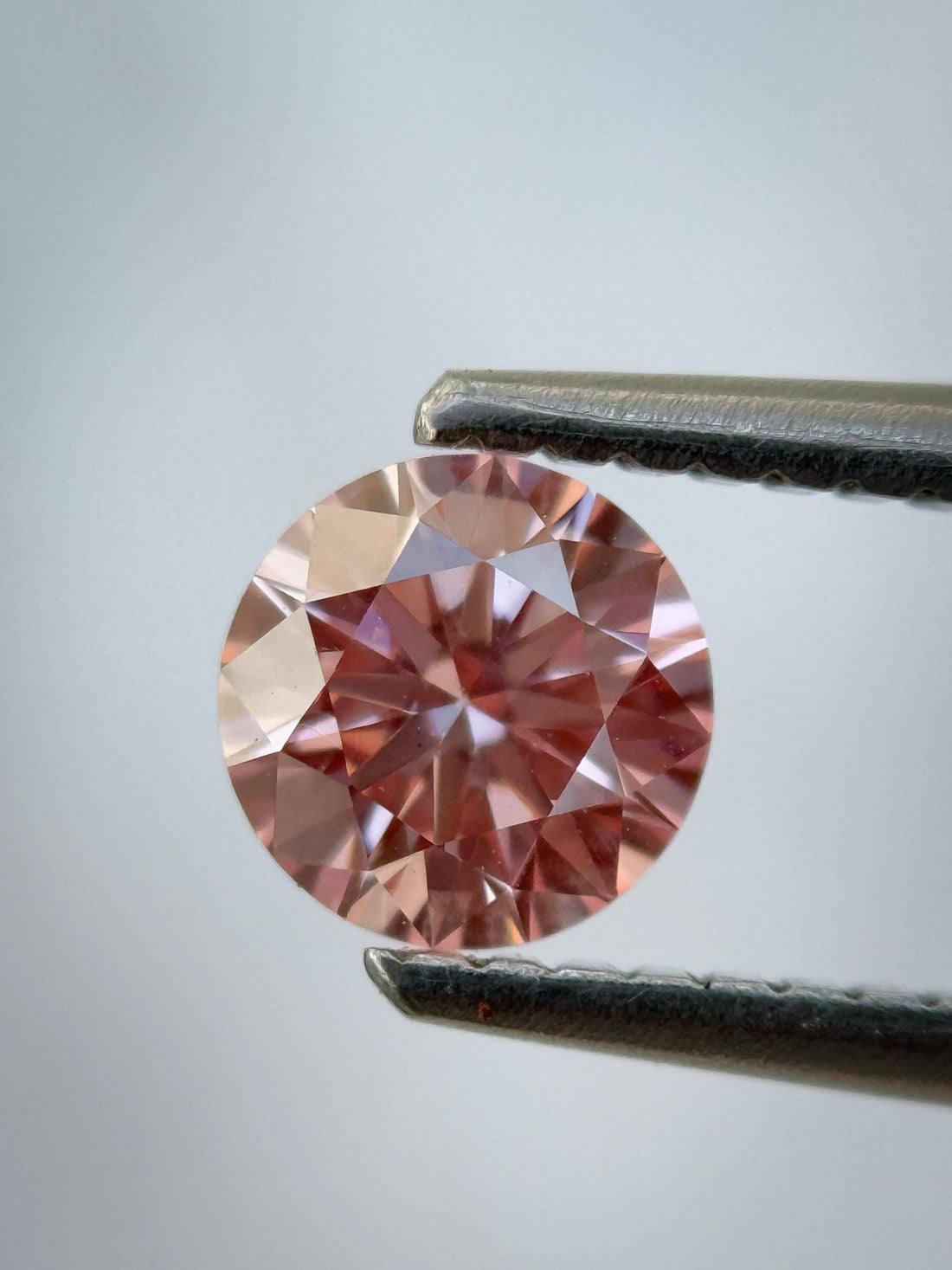 0.57 Ct Round Brilliant Cut Pink Natural Loose Diamond