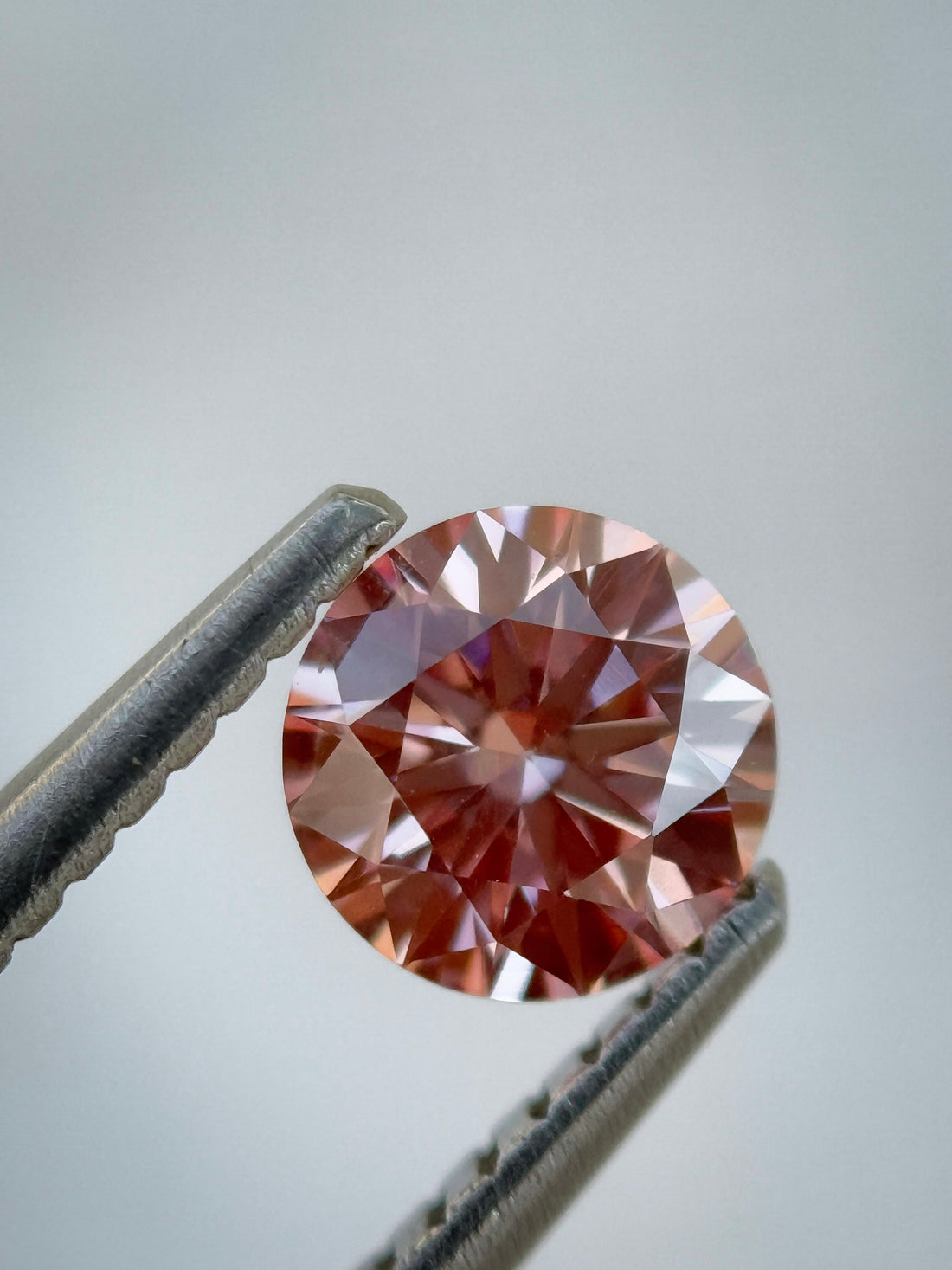 0.57 Ct Round Brilliant Cut Pink Natural Loose Diamond