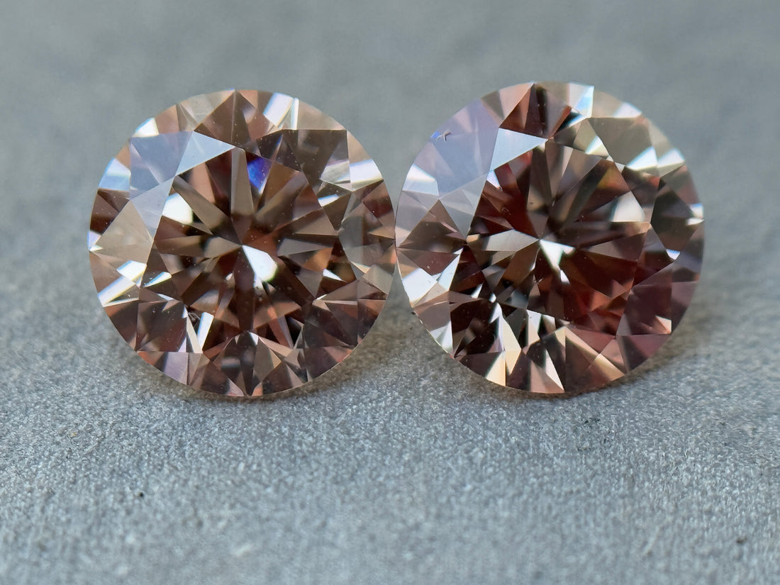 2.29 Ct Round Brilliant Cut Pink Natural Salt and Pepper Diamond