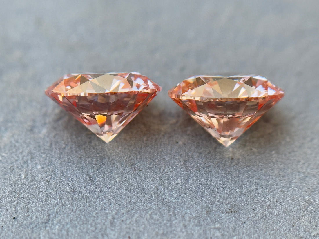 2.29 Ct Round Brilliant Cut Pink Natural Salt and Pepper Diamond