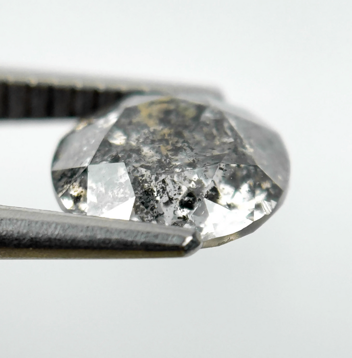 1.95 Ct Round Brilliant Cut Grey Natural Loose Diamond