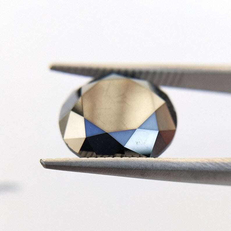 3 Ct Round Brilliant Cut Black Natural Fancy Diamond