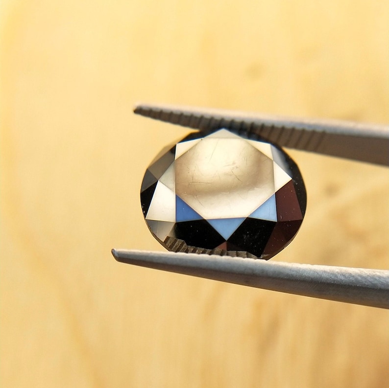 3 Ct Round Brilliant Cut Black Natural Fancy Diamond