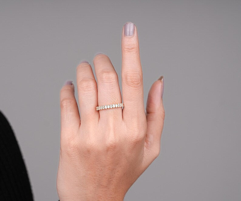 14K Solid Yellow Gold With Lab Oval Diamond Promise Ring
