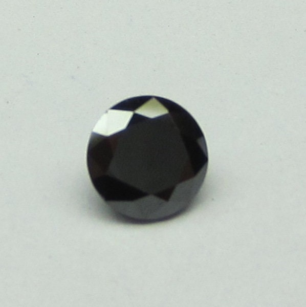 0.50 Ct Round Rose Cut, 5 MM Black Natural Loose Diamond