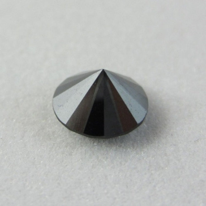 0.50 Ct Round Rose Cut, 5 MM Black Natural Loose Diamond