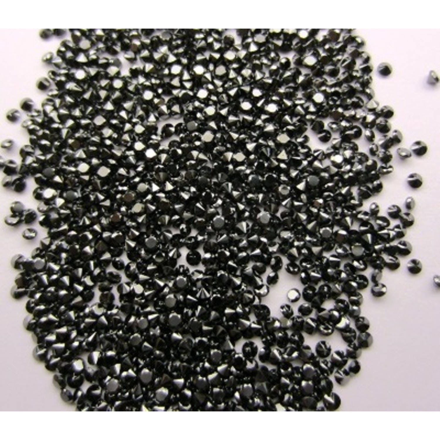 1.00 Ct Round Brilliant Cut Black Natural Loose Diamond