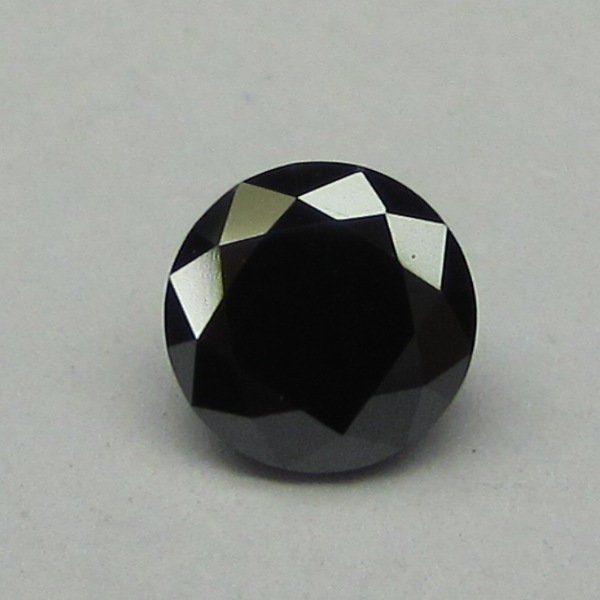 0.50 Ct Round Rose Cut, 5 MM Black Natural Loose Diamond