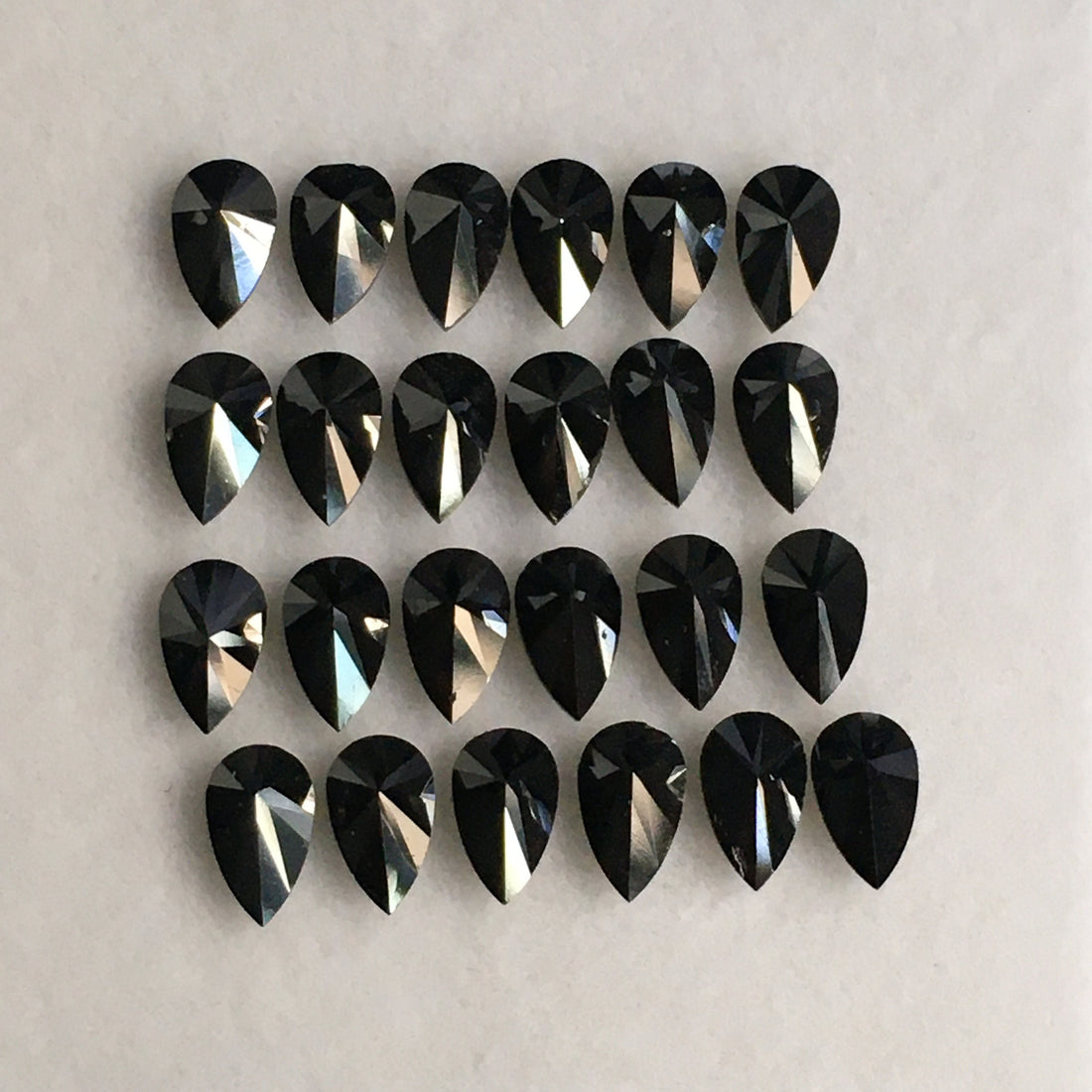 3 MM Pear Brilliant Cut Black Natural Loose Diamond