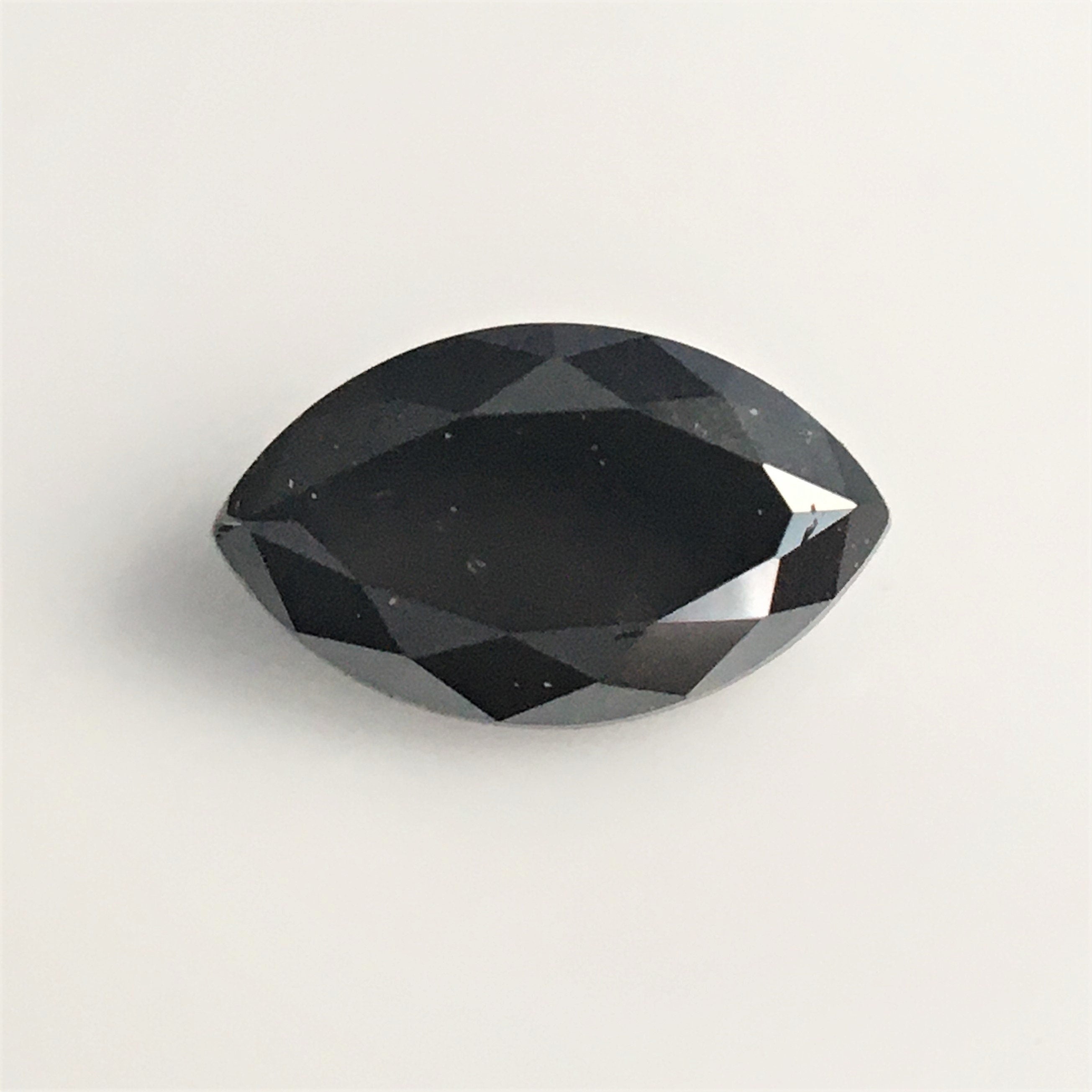 5 MM Marquise Rose Cut Black Natural Loose Diamond