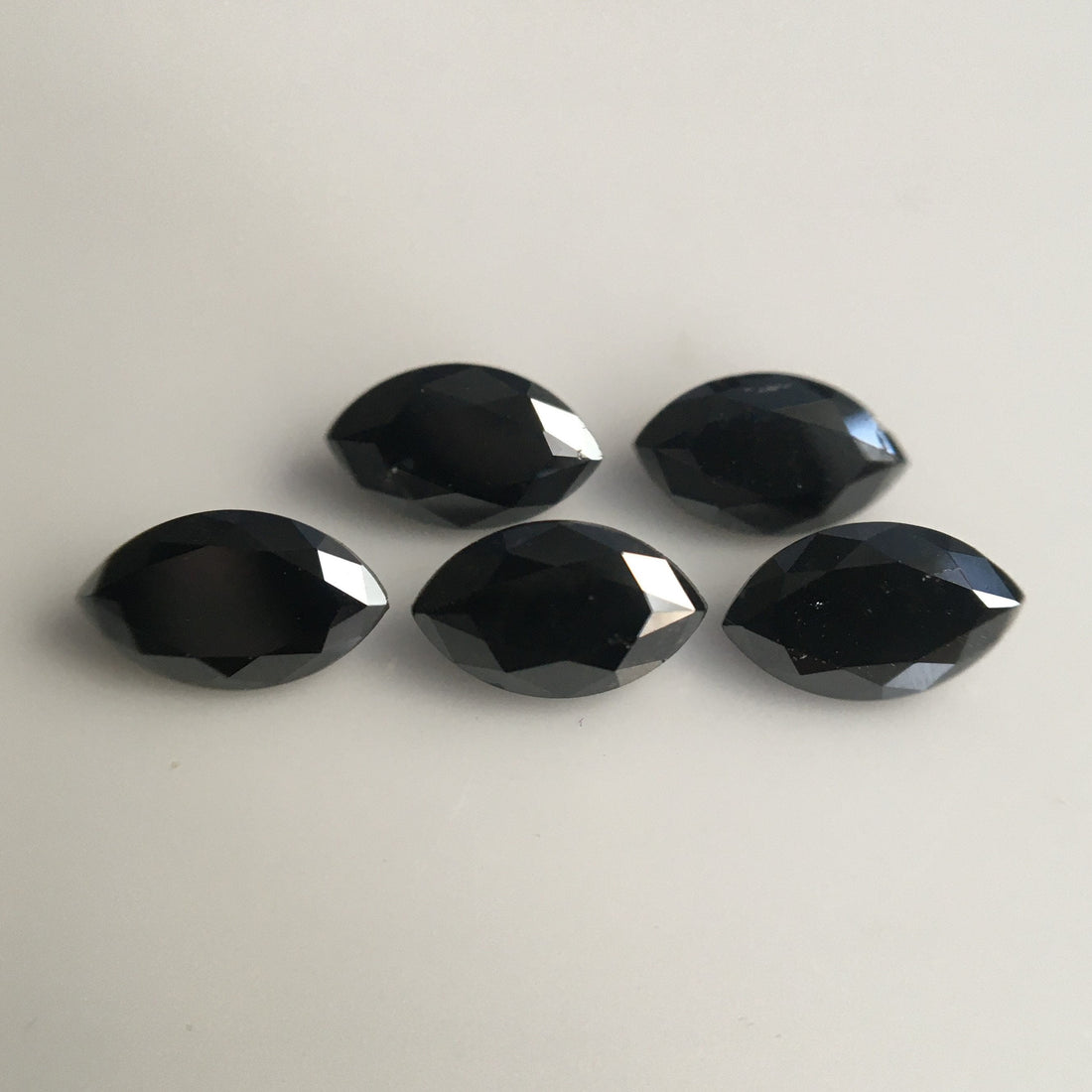 4 MM Marquise Rose Cut Black Natural Loose Diamond