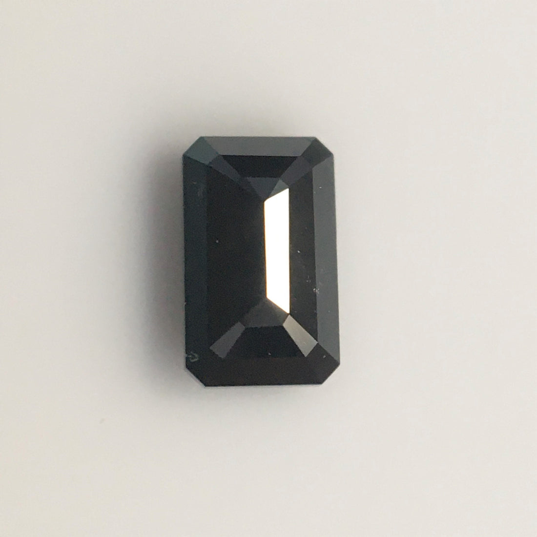 5 MM Emerald Rose Cut Black Natural Loose Diamond