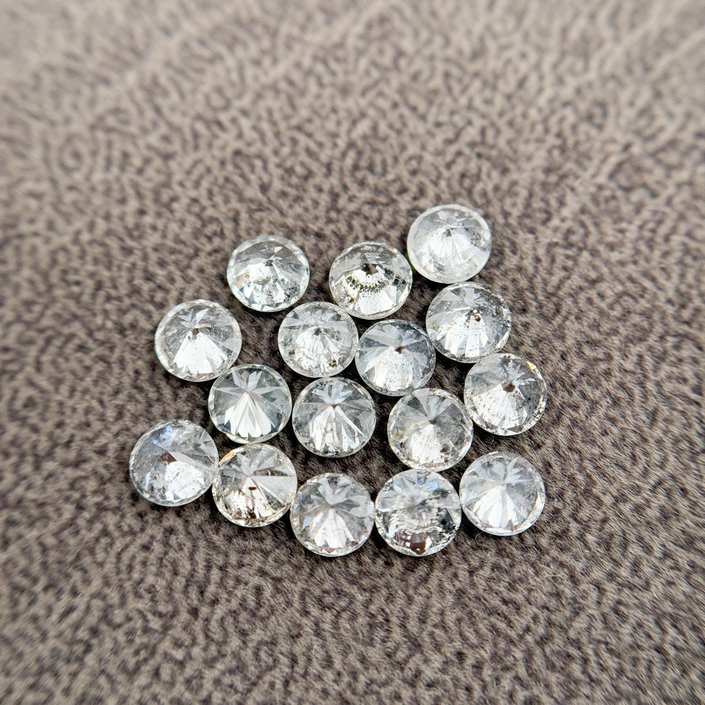 3.0 MM Round Brilliant Cut Grey Natural Salt and Pepper Diamond