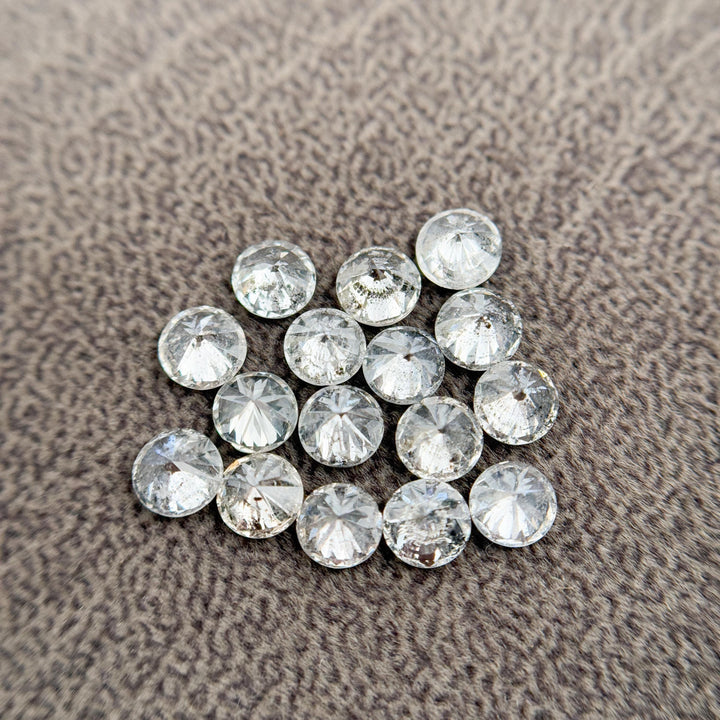 3.0 MM Round Brilliant Cut Grey Natural Salt and Pepper Diamond