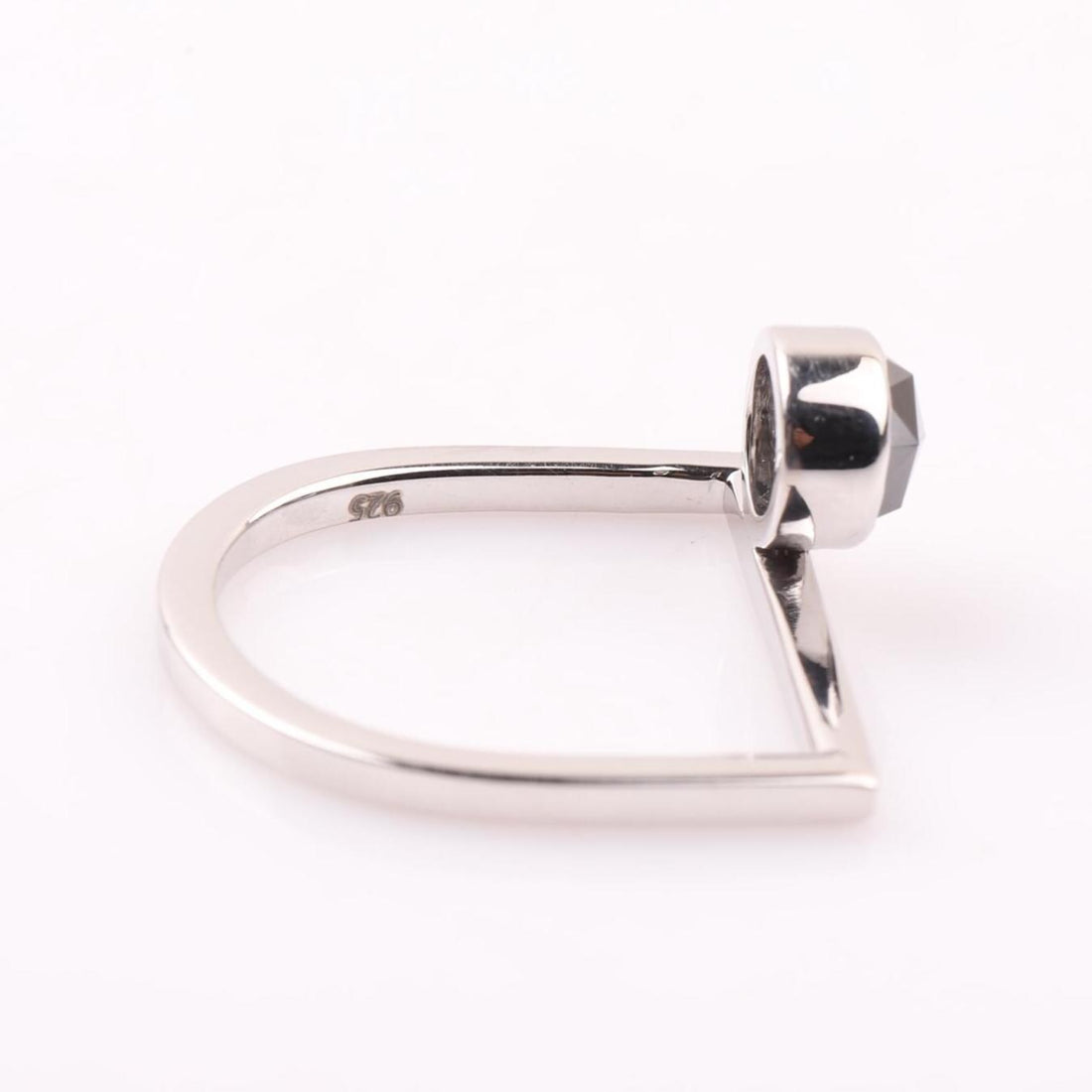 14K White Gold Round Cut Grey Salt and Pepper Natural Diamond Engagement Ring (Copy)